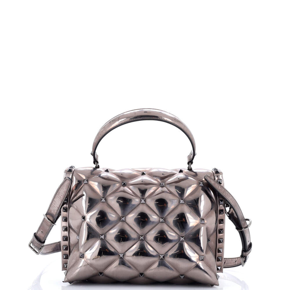 Valentino Garavani Medium Candystud Top Handle Bag Leather - Picture 3 of 6